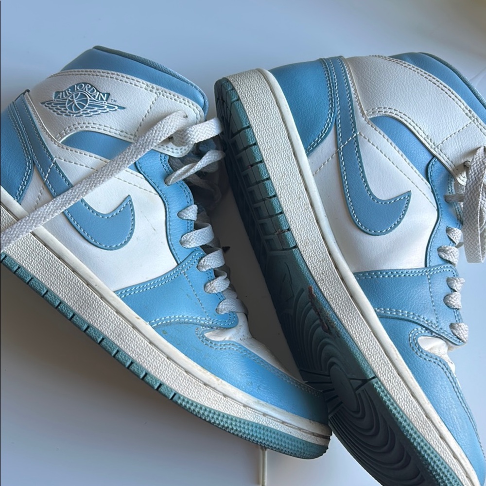 Nike Sky Blue and White High-Tops